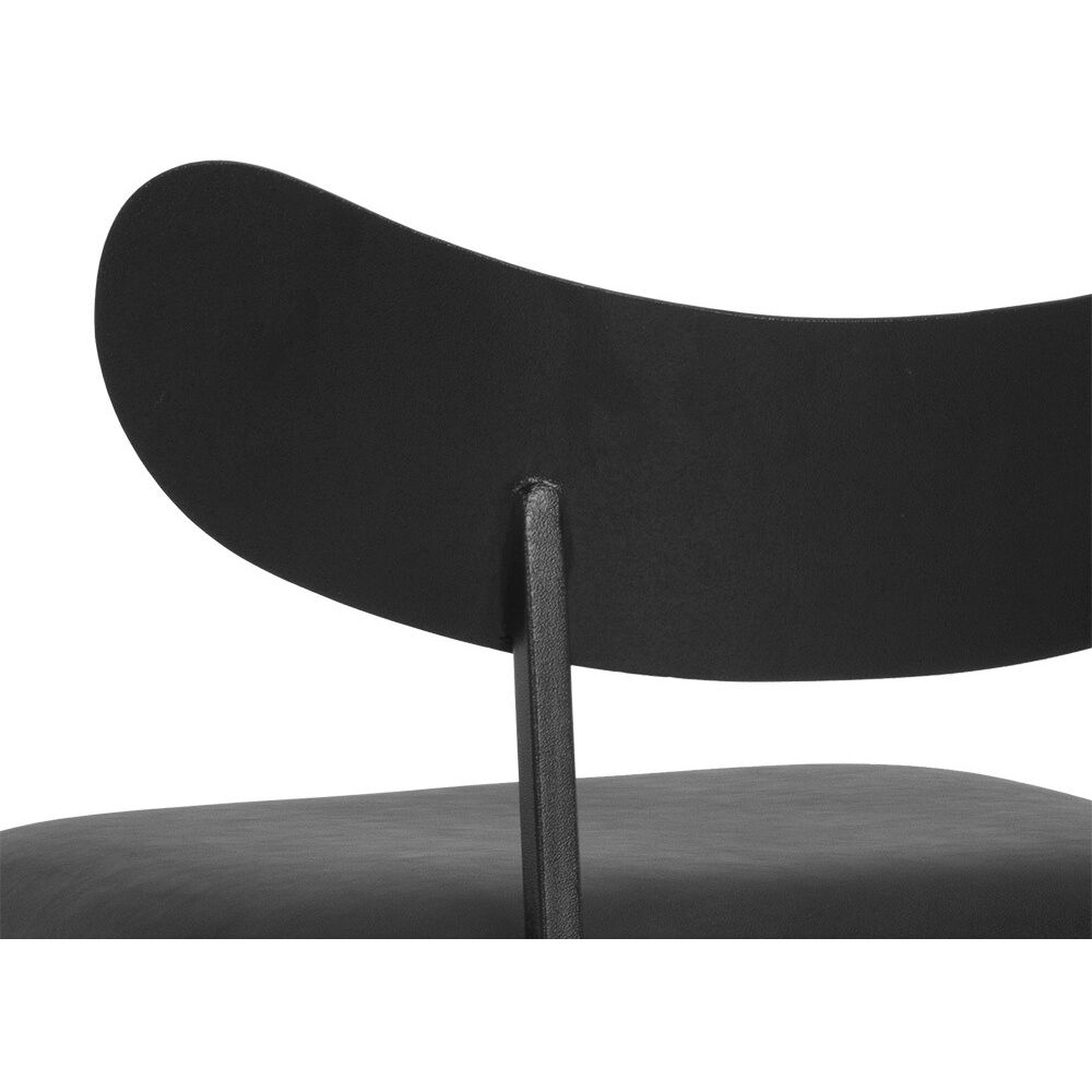 Gibbons 40 inch Black / Bravo Portabella Barstool